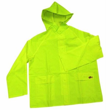 CUSTOM LEATHERCRAFT RAINSUIT HVY WT X-LARGE GREEN 3PC R131X